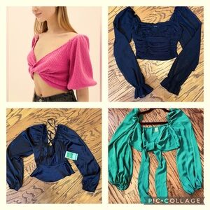 Lot of 4 shirts NWT EUC Size S Urban Outfitters Pants Store Forever 21